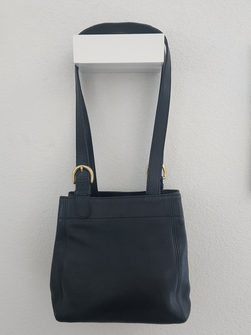 Vintage Coach Bag 4157 Waverly SoHo Buckle Bag Black Ink Leather
